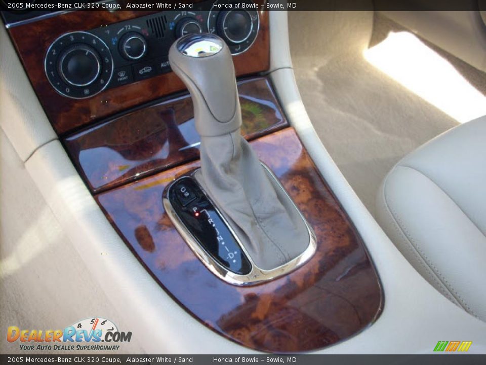 2005 Mercedes-Benz CLK 320 Coupe Alabaster White / Sand Photo #14