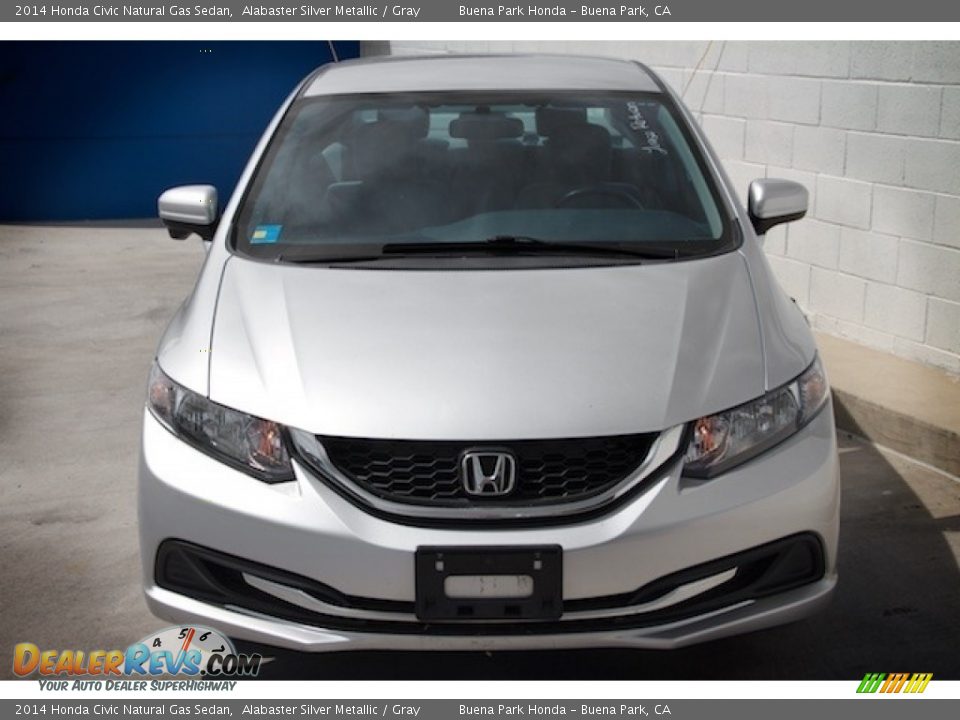 2014 Honda Civic Natural Gas Sedan Alabaster Silver Metallic / Gray Photo #7