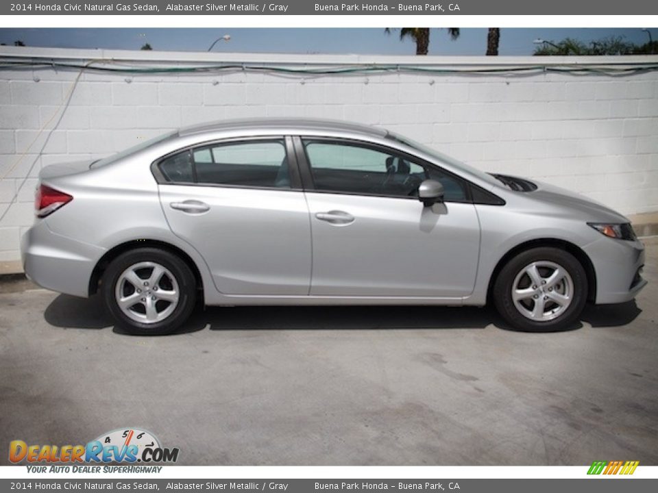 2014 Honda Civic Natural Gas Sedan Alabaster Silver Metallic / Gray Photo #10