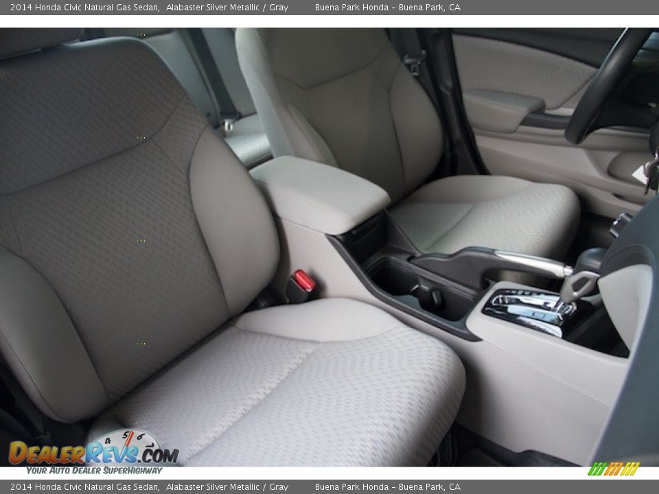 2014 Honda Civic Natural Gas Sedan Alabaster Silver Metallic / Gray Photo #17