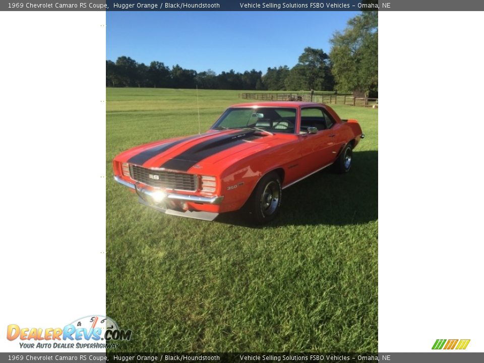 1969 Chevrolet Camaro RS Coupe Hugger Orange / Black/Houndstooth Photo #2