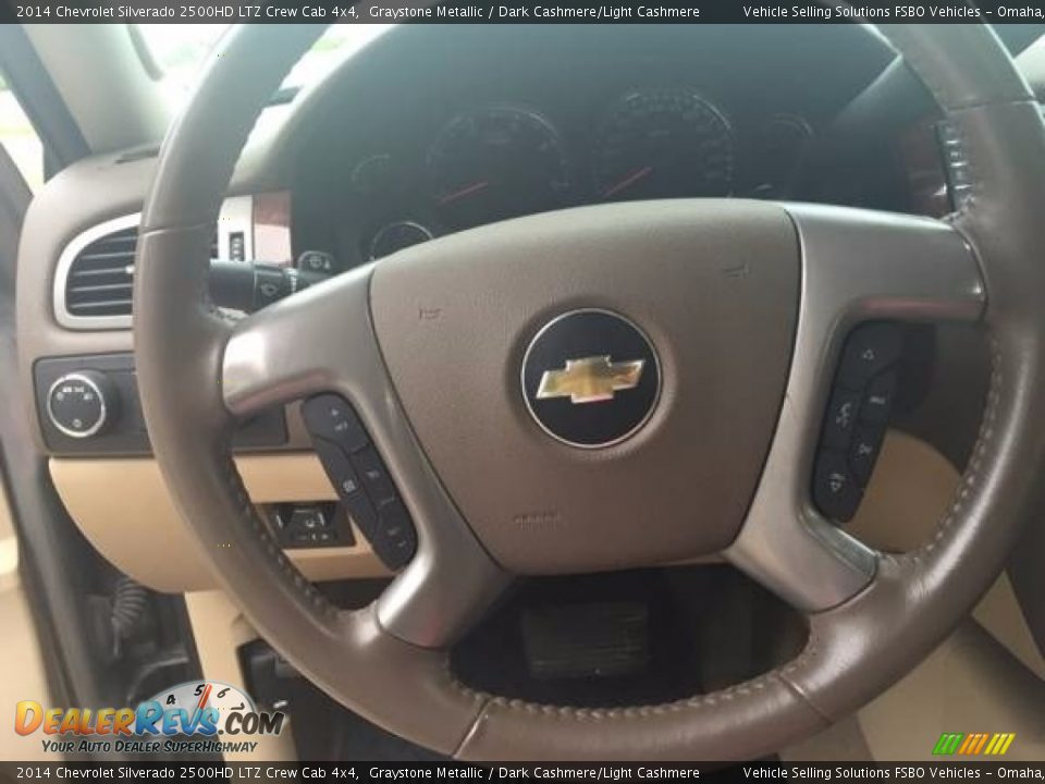 2014 Chevrolet Silverado 2500HD LTZ Crew Cab 4x4 Steering Wheel Photo #8