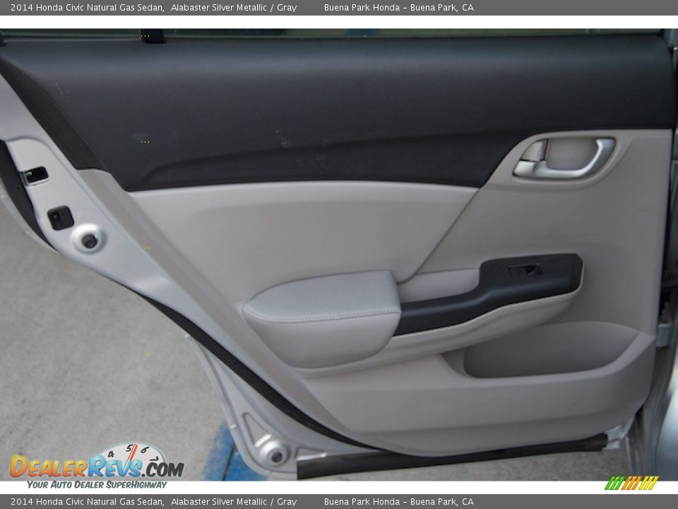 2014 Honda Civic Natural Gas Sedan Alabaster Silver Metallic / Gray Photo #23