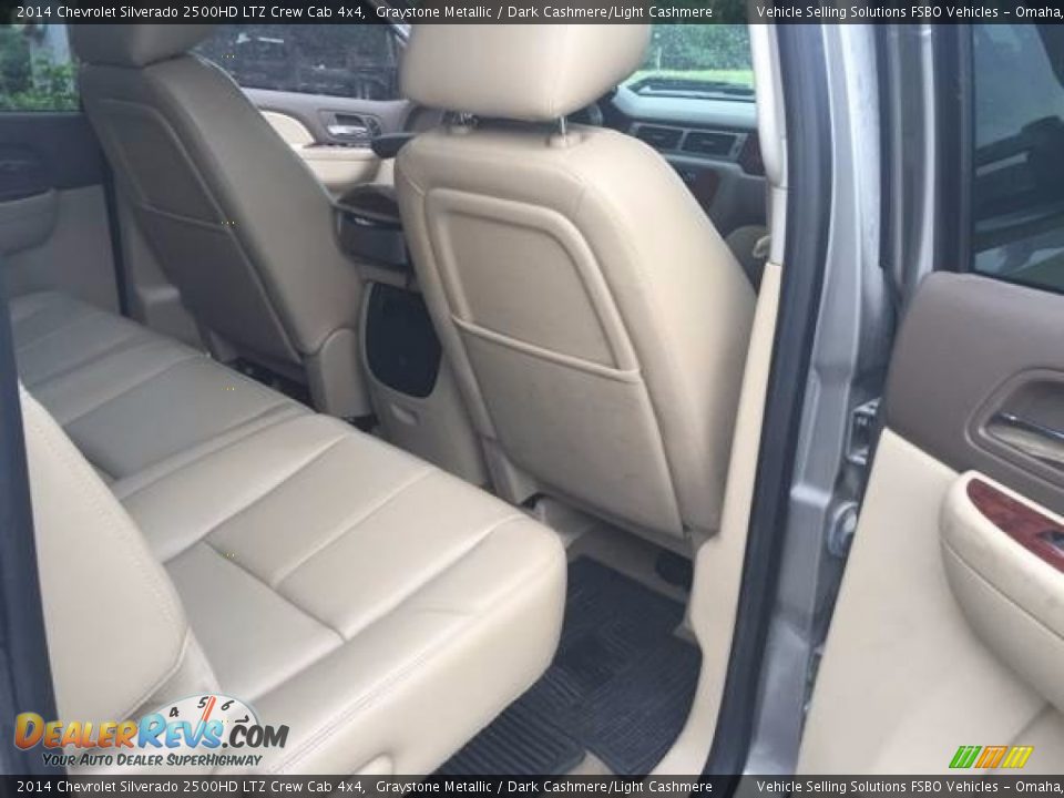 Rear Seat of 2014 Chevrolet Silverado 2500HD LTZ Crew Cab 4x4 Photo #12