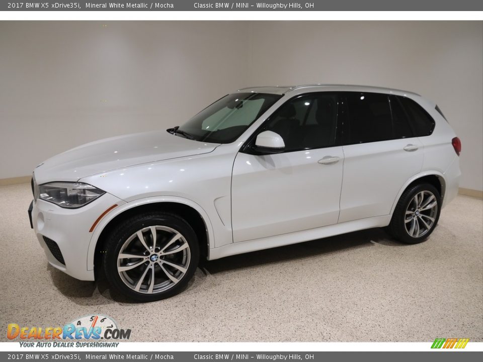 2017 BMW X5 xDrive35i Mineral White Metallic / Mocha Photo #3