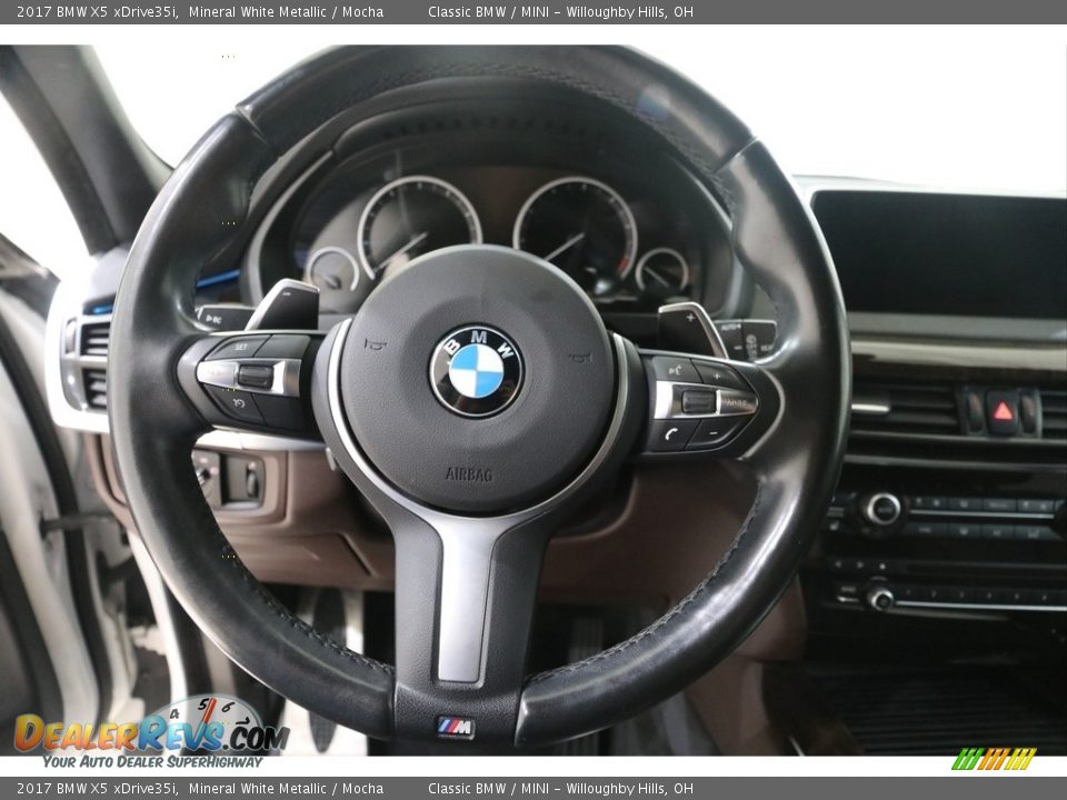 2017 BMW X5 xDrive35i Mineral White Metallic / Mocha Photo #7