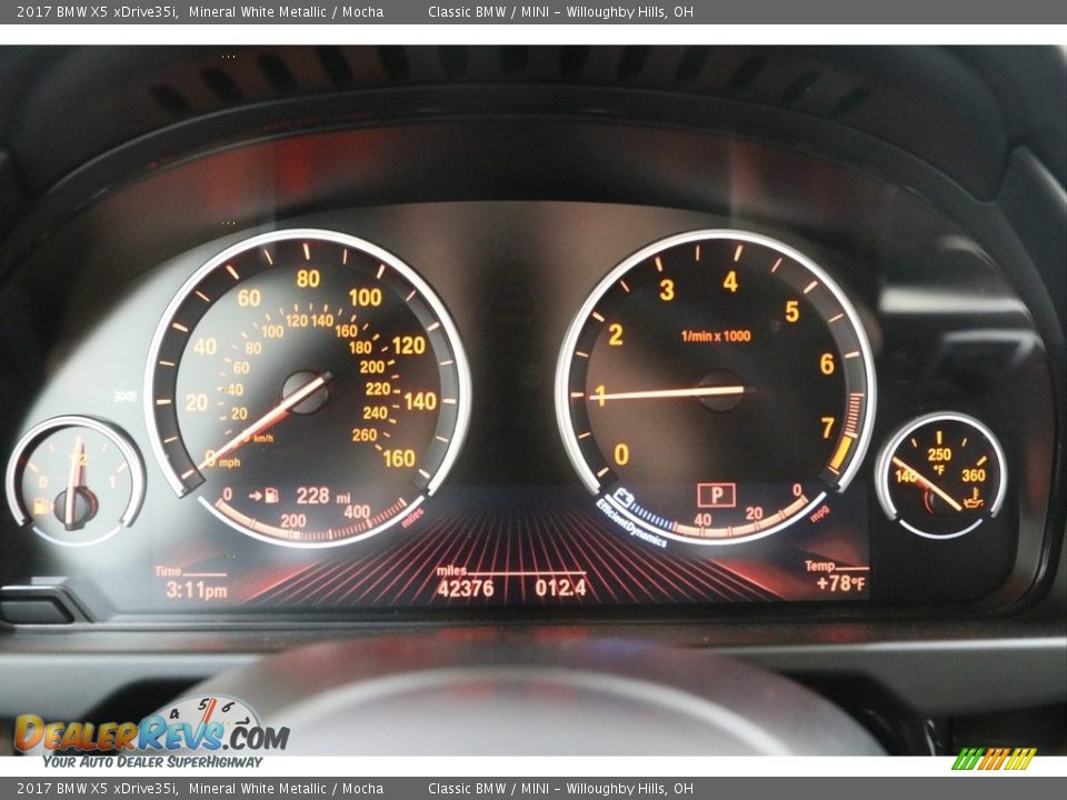 2017 BMW X5 xDrive35i Mineral White Metallic / Mocha Photo #8