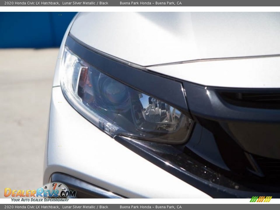 2020 Honda Civic LX Hatchback Lunar Silver Metallic / Black Photo #8