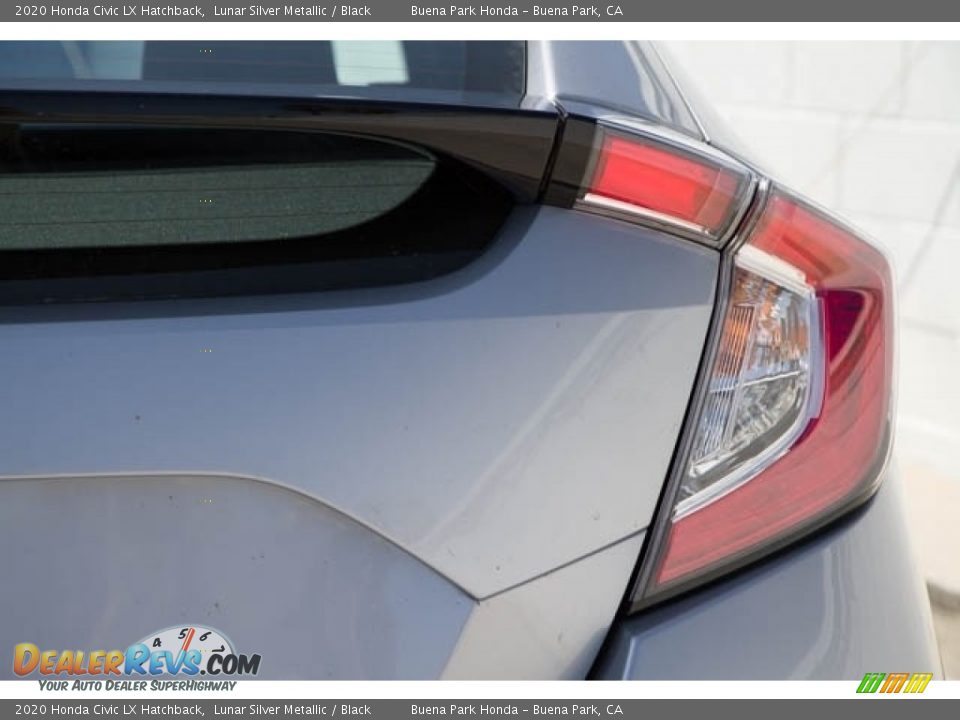2020 Honda Civic LX Hatchback Lunar Silver Metallic / Black Photo #13