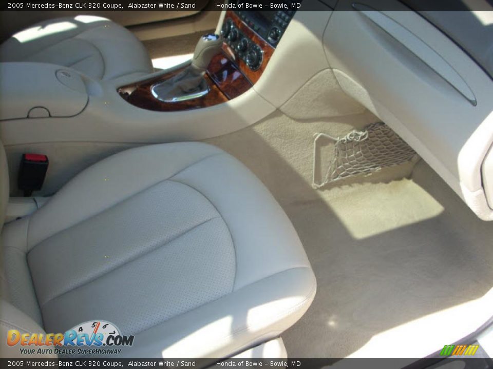 2005 Mercedes-Benz CLK 320 Coupe Alabaster White / Sand Photo #19