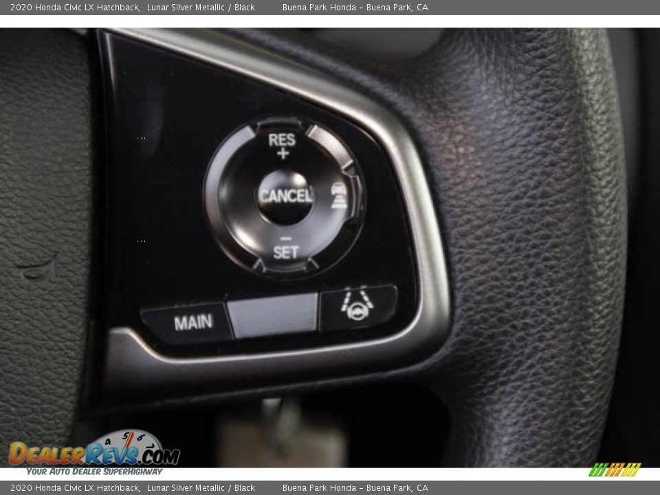 2020 Honda Civic LX Hatchback Lunar Silver Metallic / Black Photo #17