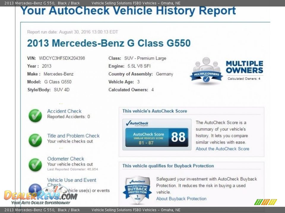 Dealer Info of 2013 Mercedes-Benz G 550 Photo #2