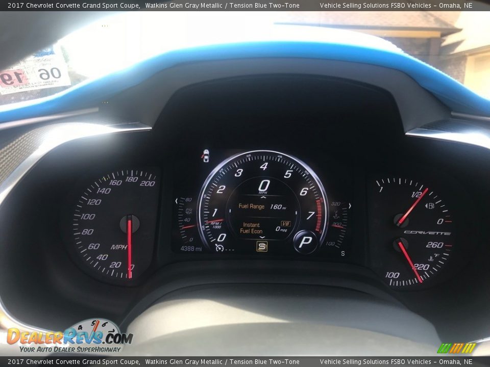 2017 Chevrolet Corvette Grand Sport Coupe Watkins Glen Gray Metallic / Tension Blue Two-Tone Photo #9