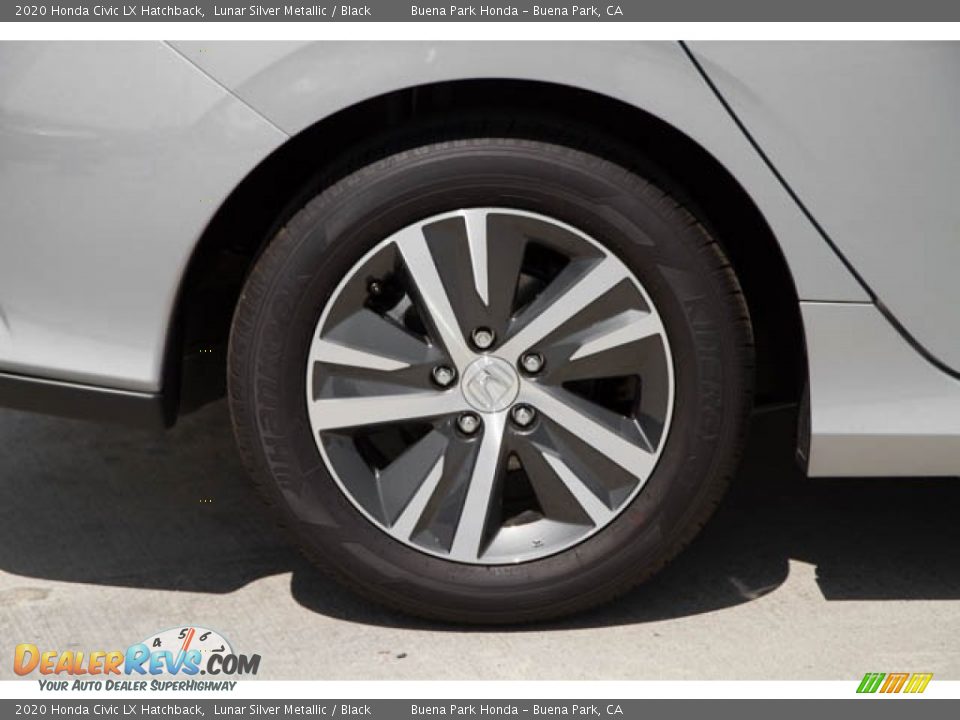 2020 Honda Civic LX Hatchback Lunar Silver Metallic / Black Photo #34