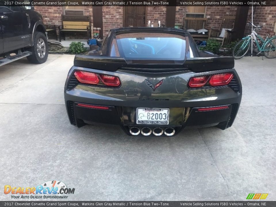 2017 Chevrolet Corvette Grand Sport Coupe Watkins Glen Gray Metallic / Tension Blue Two-Tone Photo #16