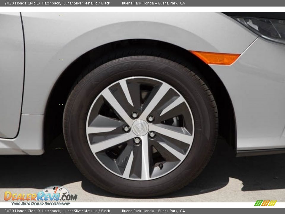 2020 Honda Civic LX Hatchback Lunar Silver Metallic / Black Photo #35