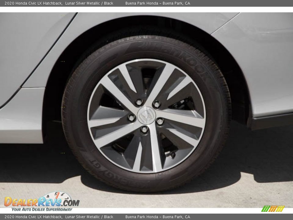 2020 Honda Civic LX Hatchback Lunar Silver Metallic / Black Photo #36