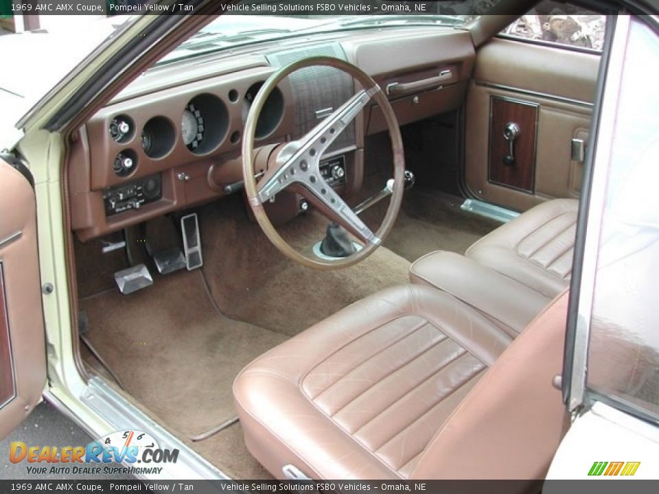Tan Interior - 1969 AMC AMX Coupe Photo #2