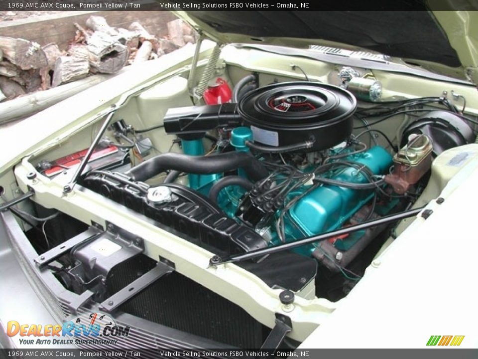1969 AMC AMX Coupe 343 cid OHV 16-Valve V8 Engine Photo #3
