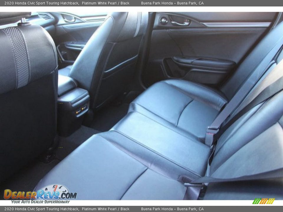 2020 Honda Civic Sport Touring Hatchback Platinum White Pearl / Black Photo #4