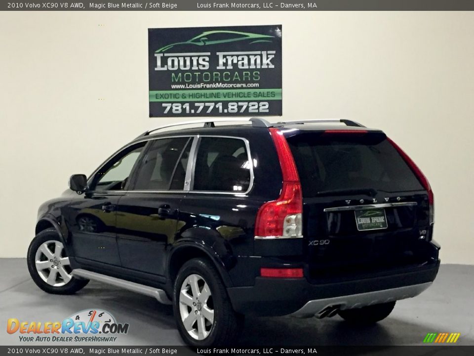 2010 Volvo XC90 V8 AWD Magic Blue Metallic / Soft Beige Photo #3