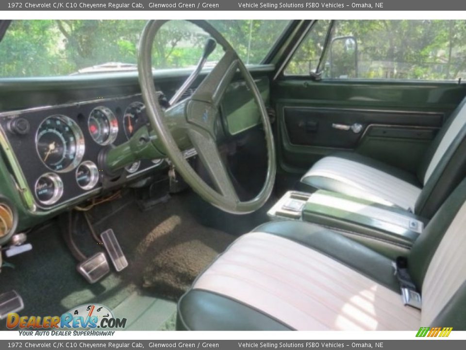 Green Interior - 1972 Chevrolet C/K C10 Cheyenne Regular Cab Photo #4