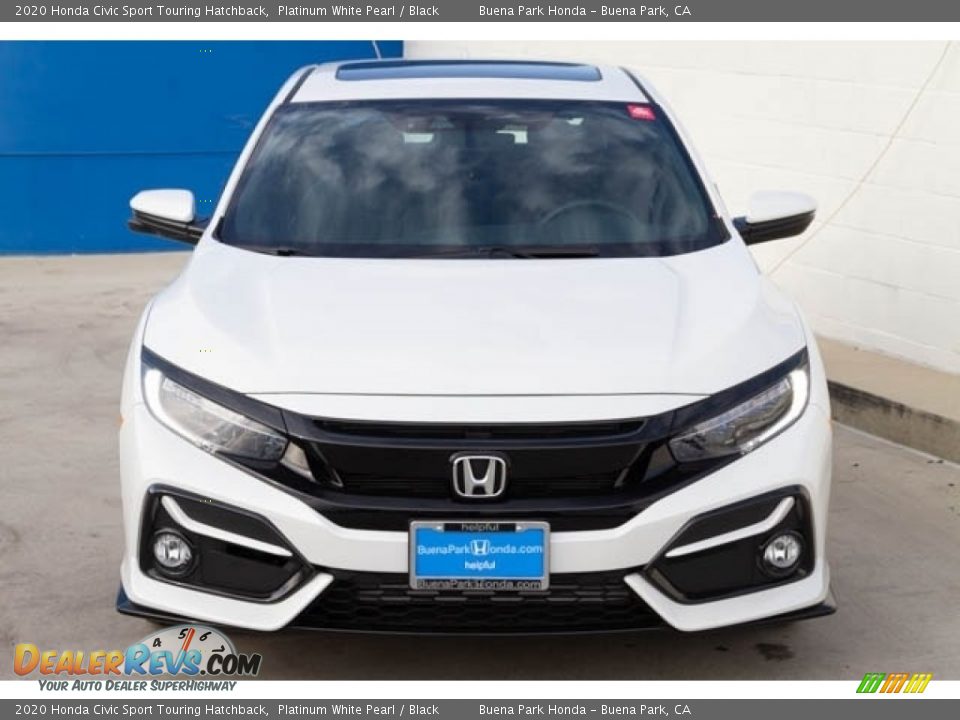 2020 Honda Civic Sport Touring Hatchback Platinum White Pearl / Black Photo #10