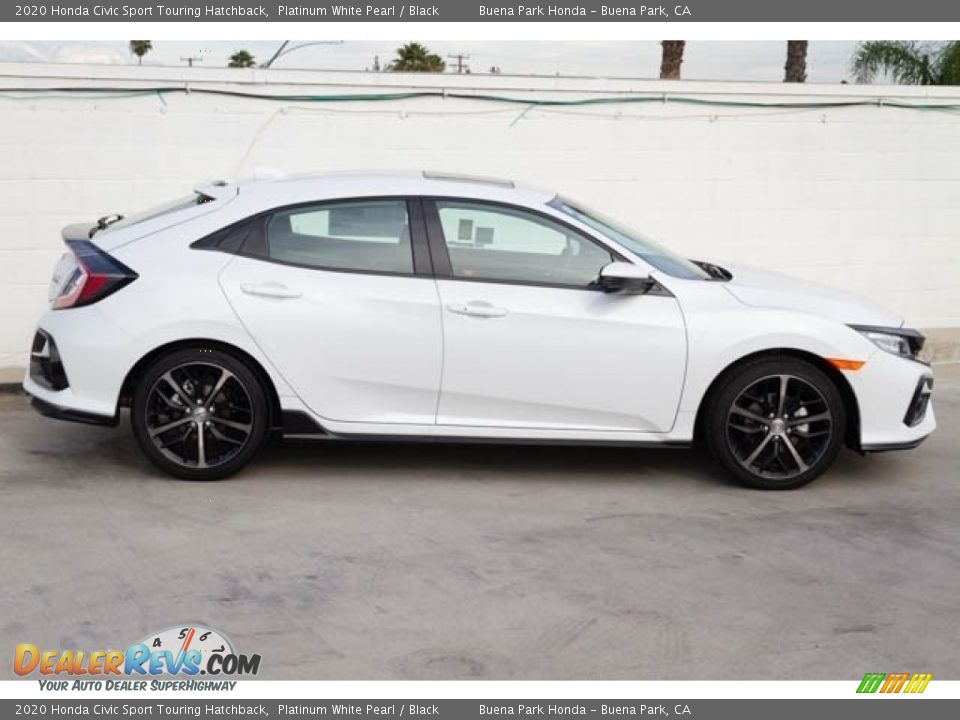 2020 Honda Civic Sport Touring Hatchback Platinum White Pearl / Black Photo #15
