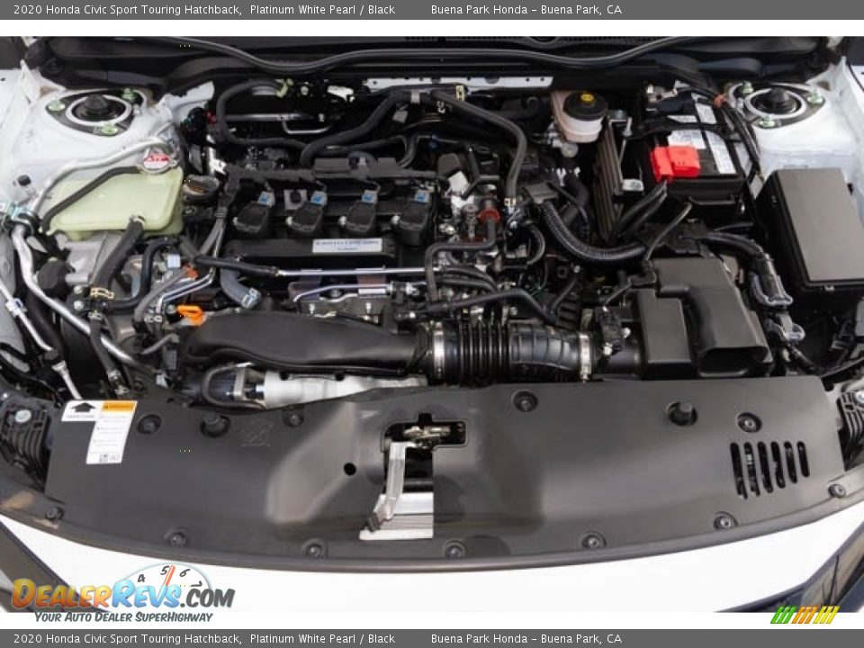 2020 Honda Civic Sport Touring Hatchback Platinum White Pearl / Black Photo #16