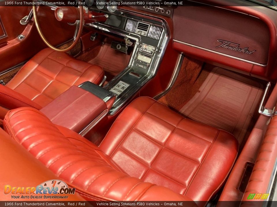 1966 Ford Thunderbird Convertible Red / Red Photo #5