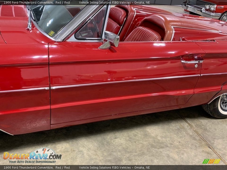 1966 Ford Thunderbird Convertible Red / Red Photo #8