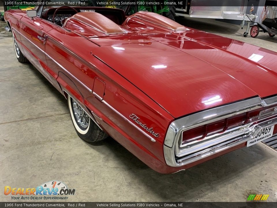 1966 Ford Thunderbird Convertible Red / Red Photo #9
