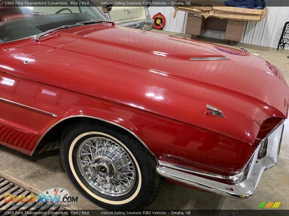 1966 Ford Thunderbird Convertible Red / Red Photo #10