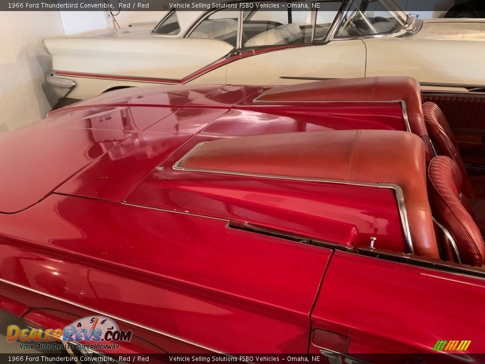 1966 Ford Thunderbird Convertible Red / Red Photo #12