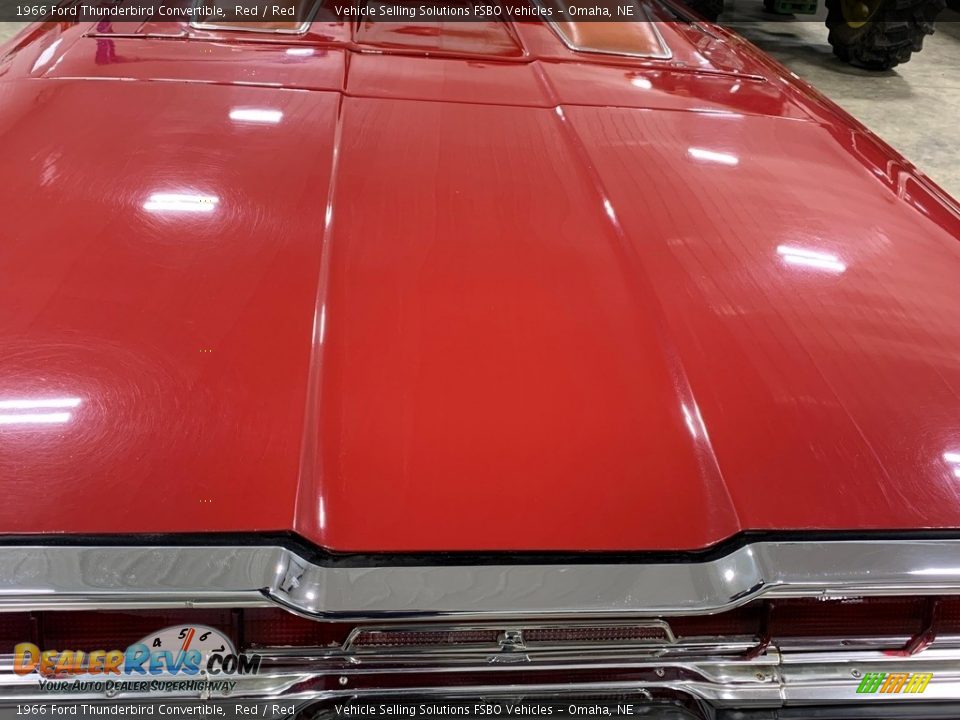 1966 Ford Thunderbird Convertible Red / Red Photo #14