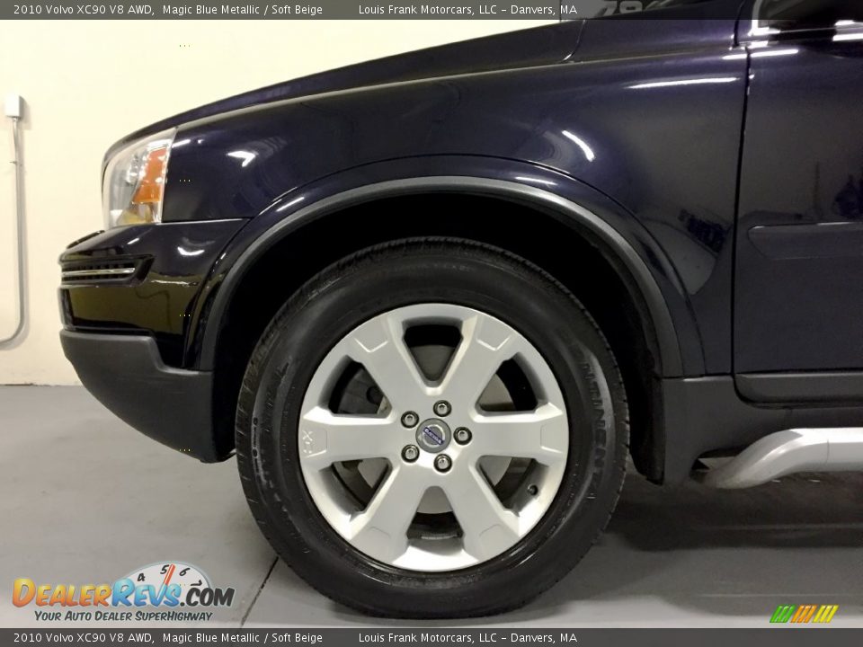 2010 Volvo XC90 V8 AWD Magic Blue Metallic / Soft Beige Photo #30