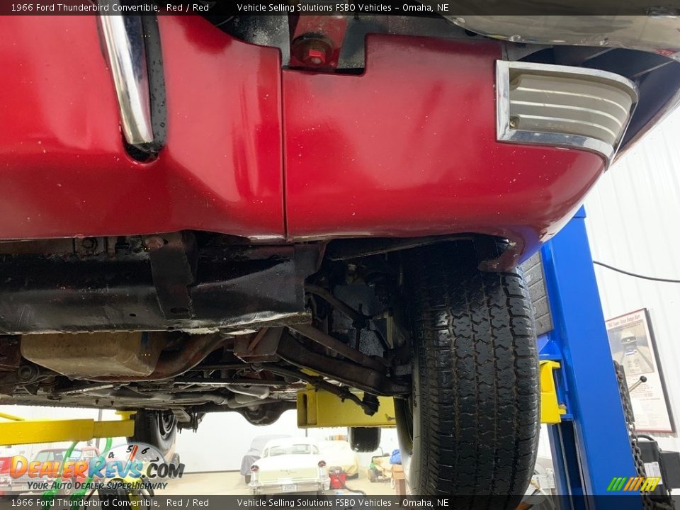 1966 Ford Thunderbird Convertible Red / Red Photo #22