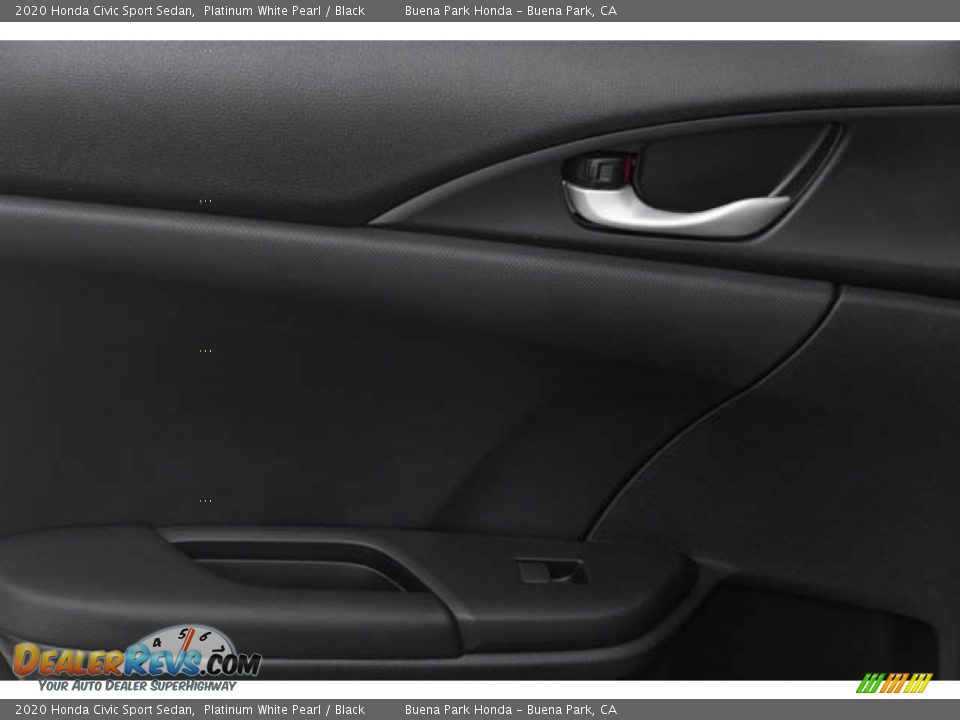 2020 Honda Civic Sport Sedan Platinum White Pearl / Black Photo #35