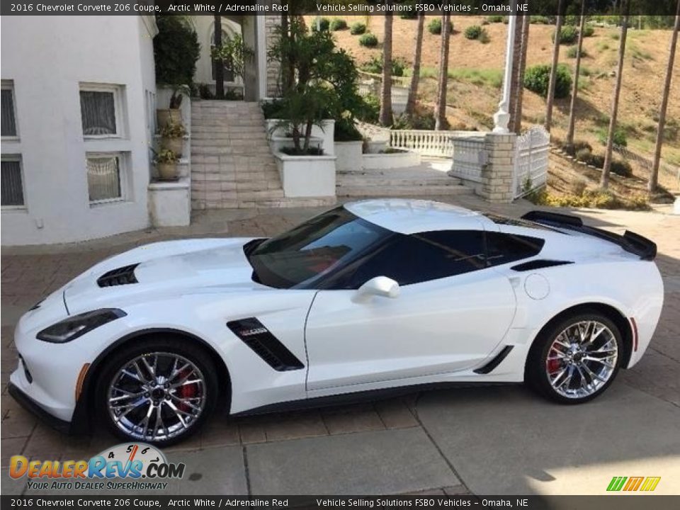 2016 Chevrolet Corvette Z06 Coupe Arctic White / Adrenaline Red Photo #1