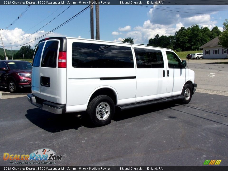 2019 Chevrolet Express 3500 Passenger LT Summit White / Medium Pewter Photo #4