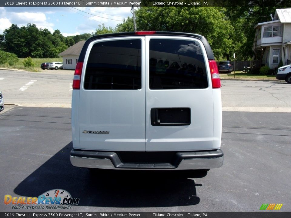 2019 Chevrolet Express 3500 Passenger LT Summit White / Medium Pewter Photo #5