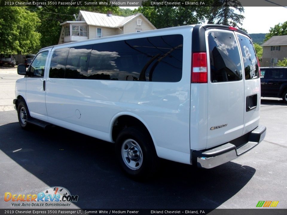 2019 Chevrolet Express 3500 Passenger LT Summit White / Medium Pewter Photo #6