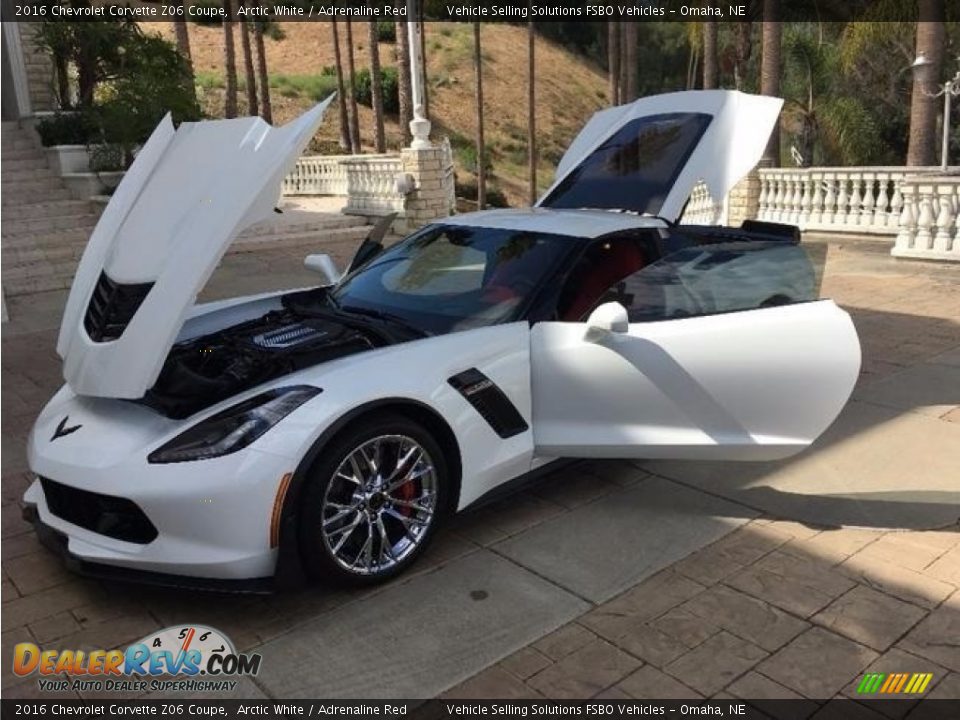 2016 Chevrolet Corvette Z06 Coupe Arctic White / Adrenaline Red Photo #5