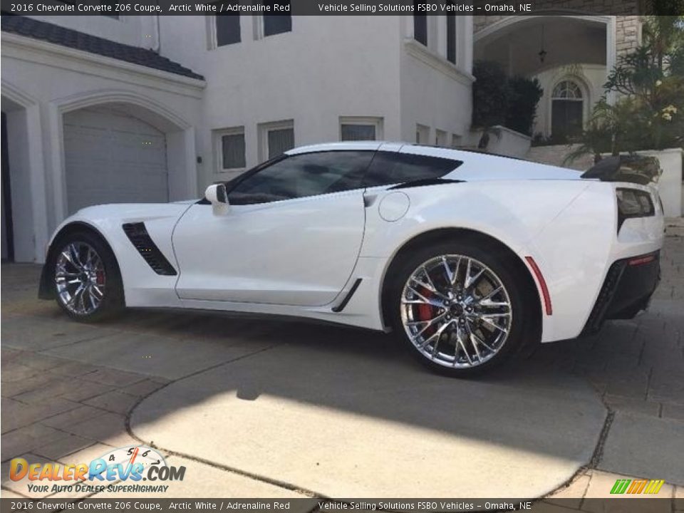 2016 Chevrolet Corvette Z06 Coupe Arctic White / Adrenaline Red Photo #6