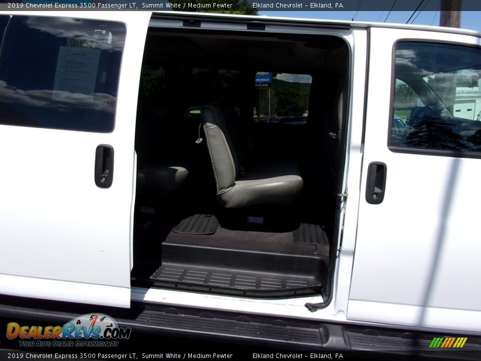 2019 Chevrolet Express 3500 Passenger LT Summit White / Medium Pewter Photo #8