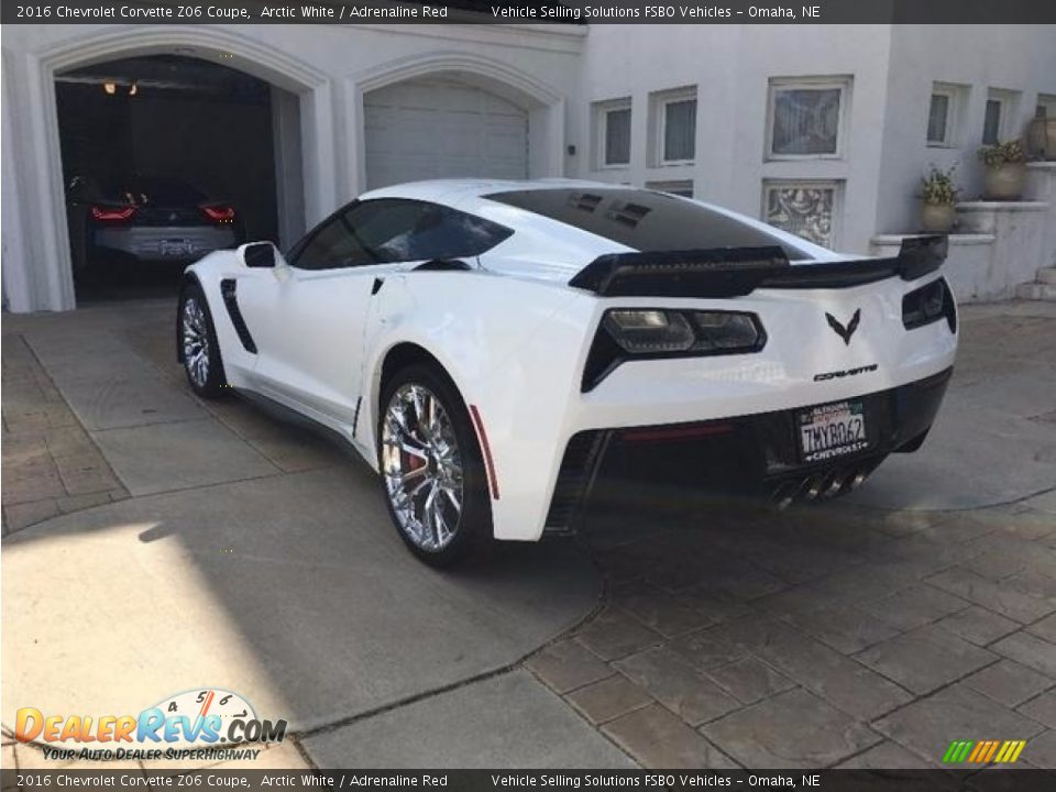 2016 Chevrolet Corvette Z06 Coupe Arctic White / Adrenaline Red Photo #11