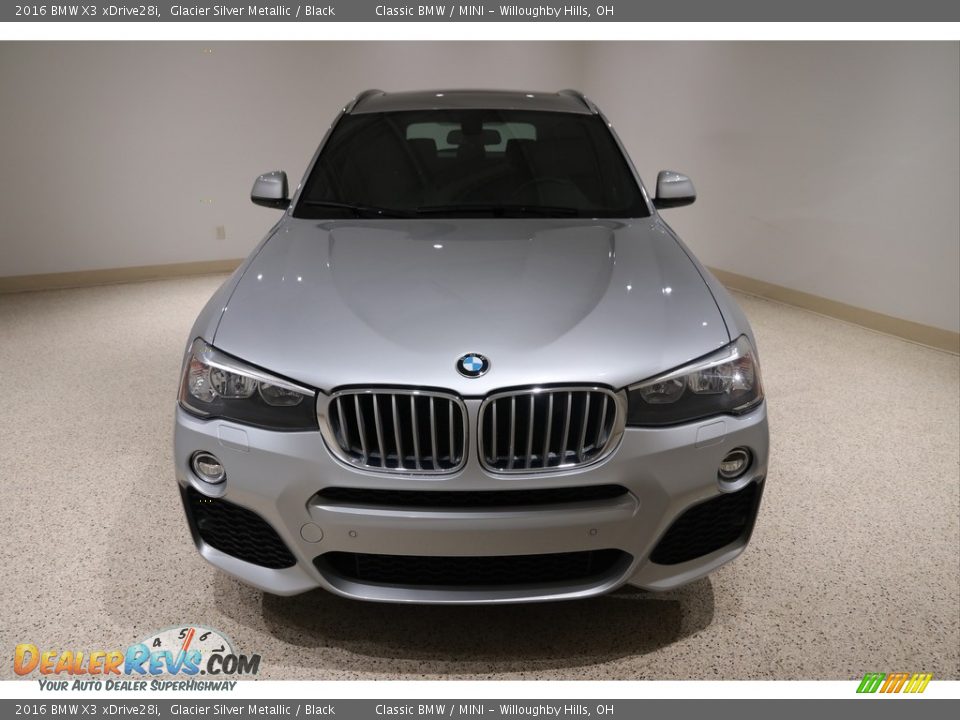 2016 BMW X3 xDrive28i Glacier Silver Metallic / Black Photo #2
