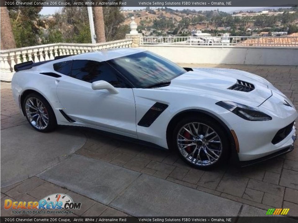 2016 Chevrolet Corvette Z06 Coupe Arctic White / Adrenaline Red Photo #12