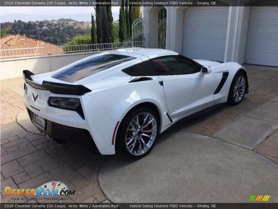 2016 Chevrolet Corvette Z06 Coupe Arctic White / Adrenaline Red Photo #13