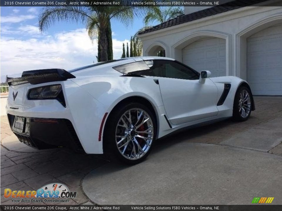 2016 Chevrolet Corvette Z06 Coupe Arctic White / Adrenaline Red Photo #14